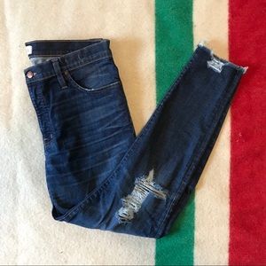 Madewell High Rise Destructed Jeans